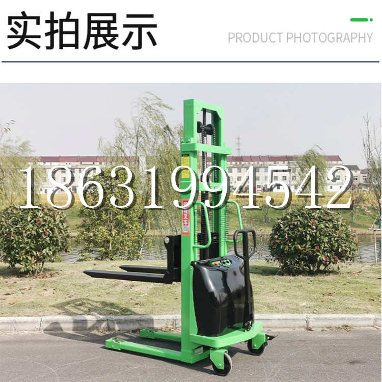 枝江市电动叉车堆高车液压铲车电瓶1吨2吨站驾步行式小型全自动叉车